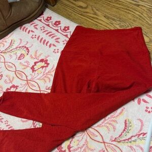 Beyond Yoga Red Leggings